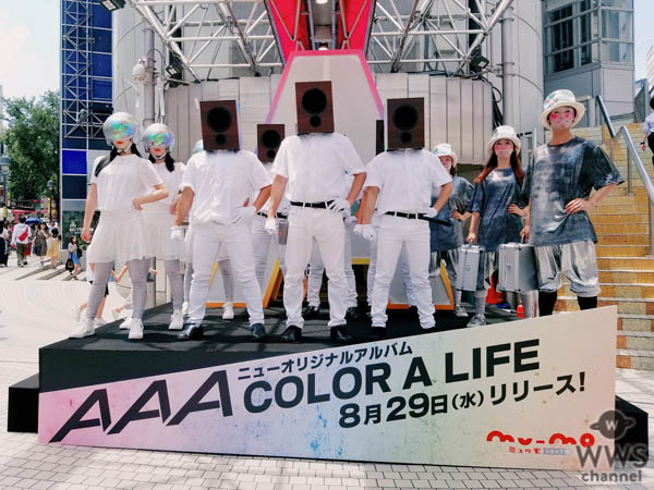SHIBUYA109に巨大スピーカー出現！AAA、新曲「DEJAVU」解禁！