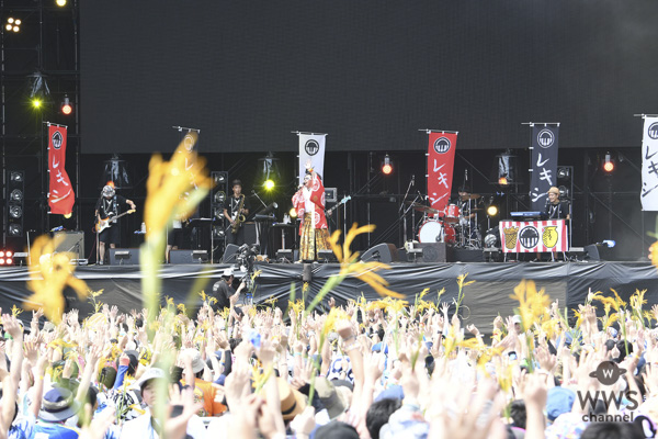レキシが初出演ながら、唯我独尊のステージで会場を爆笑の渦に！「ROCK IN JAPAN FESTIVAL 2018」2日目のGRASS STAGEに登場！