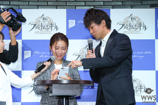 大島優子が1年ぶりのイベント『ファントム オブ キル』新CM発表会に登場！4周年をケーキでお祝い「これから●●で頑張りたいです！」