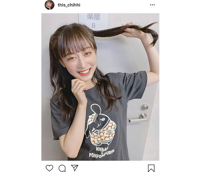 Nmb48 川上千尋のポムポムプリンコラボtシャツ姿が可愛い 可愛さのダブルパンチ Wwsチャンネル