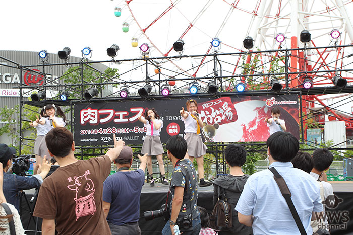 【写真特集】お台場肉フェス お揃いの衣装でハイパーモチベーションがライブパフォーマンス！