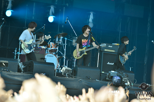 【ライブレポート】人気絶頂のKANA-BOONが炎天下をさらに熱く！ROCK IN JAPAN FESTIVAL 2016