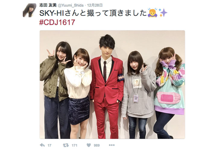 夢みるアドレセンスがカウントダウン・ジャパンの舞台裏でSKY-HI KEYTALKらと２ショット撮影！