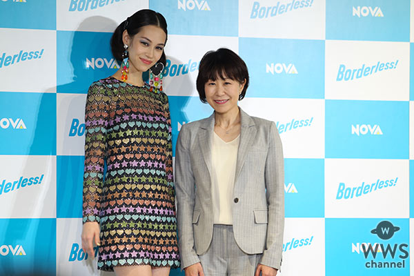 女優・水原希子が「NOVA」新 CM 発表会で流暢な英語を披露！抱負は「go for it」