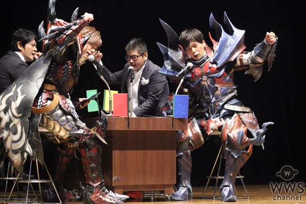 DAIGO、次長課長 井上聡がモンハン装備を身につけWウィッシュポーズで「MHSW！」