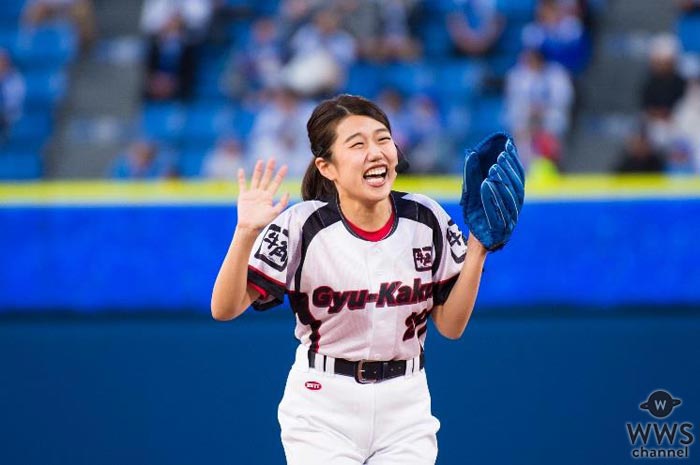 横澤夏子の球場ネタ＆始球式で開幕！プロ野球「横浜をもっと元気に！牛角ナイター」