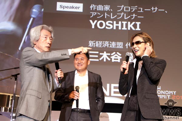 X JAPANのYOSHIKIが「新経済サミット2017」に出演！『Forever Love』のピアノ演奏後に小泉純一郎がサプライズ登場！