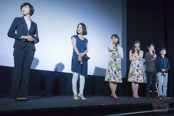 松井玲奈、お悩みコーナーで一刀両断！主演映画『めがみさま』完成披露試写会に新川優愛と共にW出演！