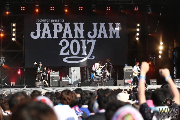 【ライブレポート】04 Limited SazabysがJAPAN JAM 2017を灼熱の音楽の楽園へと導く！「皆さんのトラウマも黒歴史も全部洗いざらい俺たちが壊す」