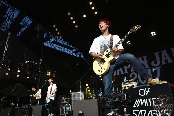 【ライブレポート】04 Limited SazabysがJAPAN JAM 2017を灼熱の音楽の楽園へと導く！「皆さんのトラウマも黒歴史も全部洗いざらい俺たちが壊す」