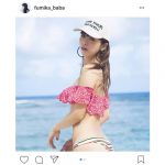 馬場ふみかがセクシーな水着姿のオフショットを披露！その美しい姿に「女神」との声も！