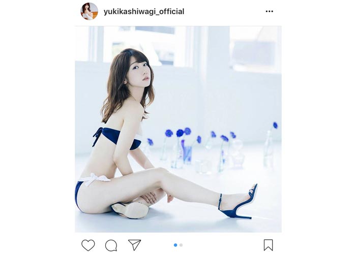 柏木由紀がInstagram開設後セクシー写真連発で「ゆきりんフェロモン全開」と歓喜のコメント殺到！