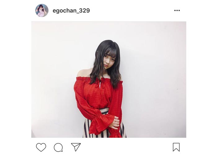 SKE48 江籠祐奈の大人セクシーな肩出しブラウスに「く・ぎ・づ・け！！」