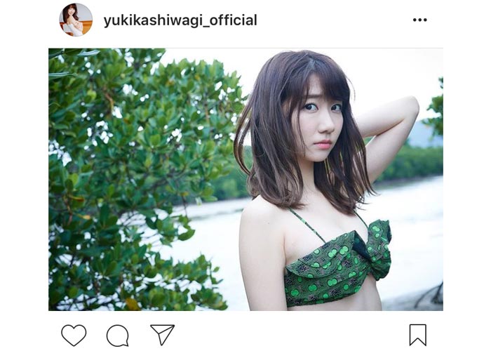 柏木由紀がセクシー水着グラビア オフショットを公開！「すごく魅力的でドキドキします」と歓喜の声！