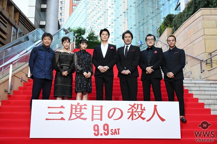 福山雅治、役所広司、広瀬すず など超豪華キャストが映画『三度目の殺人』完成披露試写会に登場！