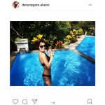 ダレノガレ明美が黒水着姿でセクシーで抜群のスタイルを披露！「完璧なボディ！」と絶賛の声！