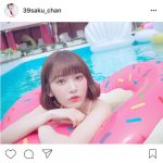 HKT48 宮脇咲良の可愛すぎる水着姿の連発に「リアル絶対可憐天使さくちゃん降臨だね」と歓喜の声！フォロワー数も急上昇！