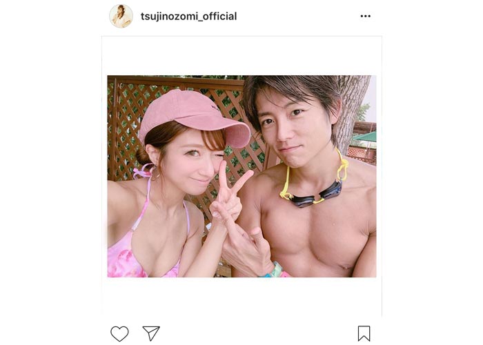 辻希美が杉浦太陽と夫婦揃ってセクシーなラブラブ水着姿2ショットを公開！