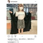 きゃりーが可愛いすぎる中国製のピンクTシャツで 胸元をアピール？！ヒョウ柄のスカートもオシャレで癒される！