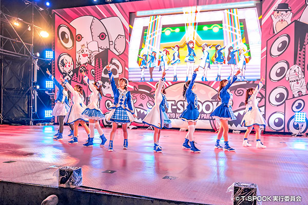 T-SPOOK初日トリは9人組グループ・Aqours！ 雨の中豪華セットリストで魅せる！「持ってる力、全部出し切っていきましょうー！」