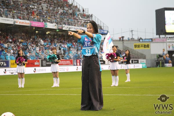 倖田來未がJリーグで初ゴール！サポーターからも「ク・ミ・コ・ウ・ダ」と歓喜の声援！