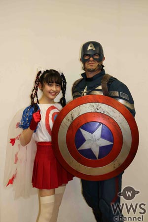 久間田琳加がハロウィン仮装でキャプテン・アメリカに変身！「ヒーローに扮したのは初めてで新鮮でした」