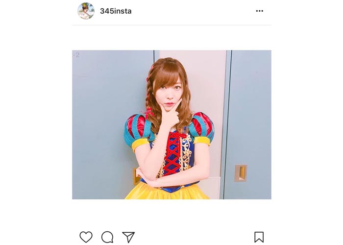 指原莉乃が可愛すぎる白雪姫コスプレを披露！「可愛すぎて自我を保てそうにないです」と歓喜の声！