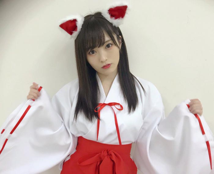 NMB48 山本彩が可愛すぎる狐巫女コスプレ姿を披露！「これは反則級の可愛いさ」と歓喜の声！