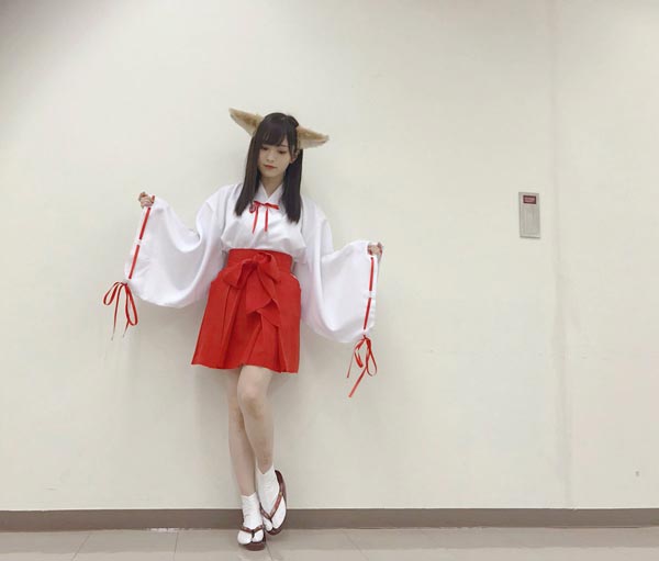 NMB48 山本彩が可愛すぎる狐巫女コスプレ姿を披露！「これは反則級の可愛いさ」と歓喜の声！