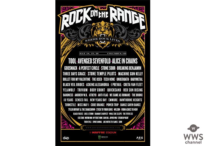 BABYMETALがオハイオ州・コロンバスで来年5月に開催される『Rock On The Range 2018』に出演決定！