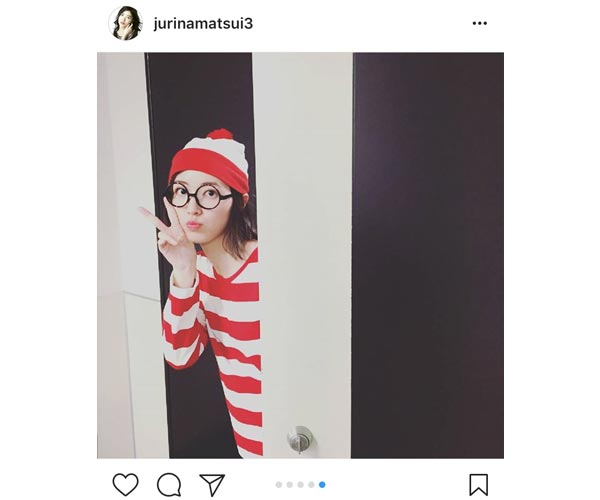 SKE48 松井珠理奈がハロウィンにキュートなウォーリー姿を連発！「ジューリーは可愛いすぎるから、一目でわかるよ」と歓喜の声！