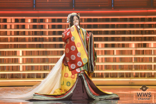 倉木麻衣が平安のお姫様をイメージさせるかのような十二単姿でNHK紅白の最終日リハーサルに登場！