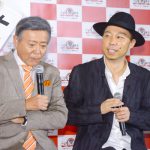 USA、TETSUYA、ShizukaとDANCE EARTH PARTYの3人が『ふるさと祭り東京2018』のナビゲーターに勢揃い！ご当地食材の試食で満面の笑み！