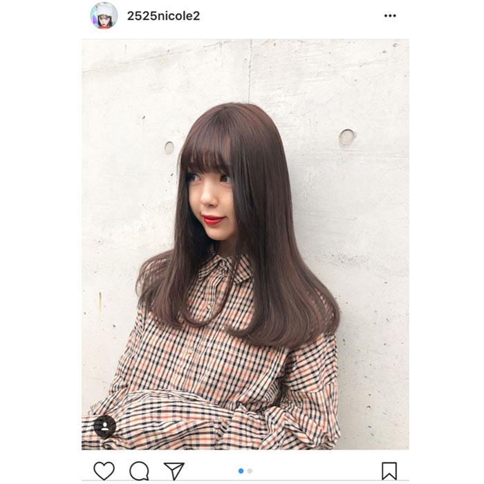 藤田ニコル、NEWカラーで大人ニコルを披露！ 「おとなしめのニコるん最高！」