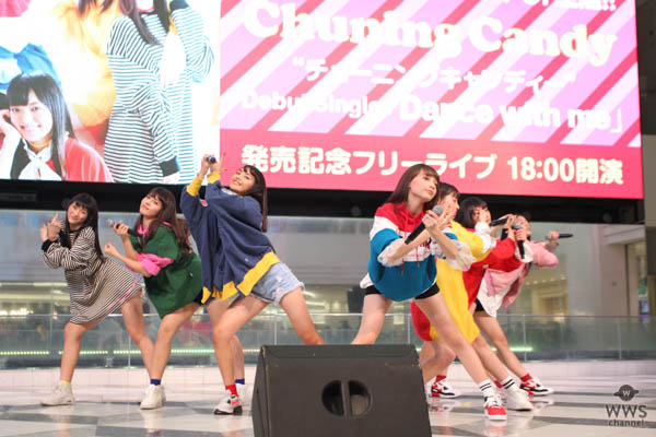 沖縄出身の7人組ガールズグループ・Chuning Candyが激しいダンスパフォーマンスで東京初ライブを披露！