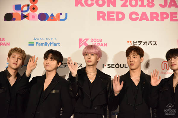 MONSTA X（몬스타엑스）が「KCON 2018 JAPAN」レッドカーペットに登場！