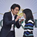 ブルサン アンバサダー就任発表会 大谷さんが、「ブルサ・・・あ~ん」と来場者に急接近サプライズ! 「一緒にドキドキしてました」と赤裸々コメント