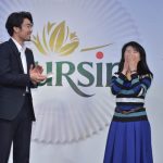 ブルサン アンバサダー就任発表会 大谷さんが、「ブルサ・・・あ~ん」と来場者に急接近サプライズ! 「一緒にドキドキしてました」と赤裸々コメント