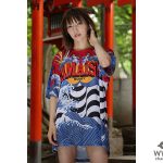 釜石復興支援チャリティTシャツを後藤真希が美脚で披露！！