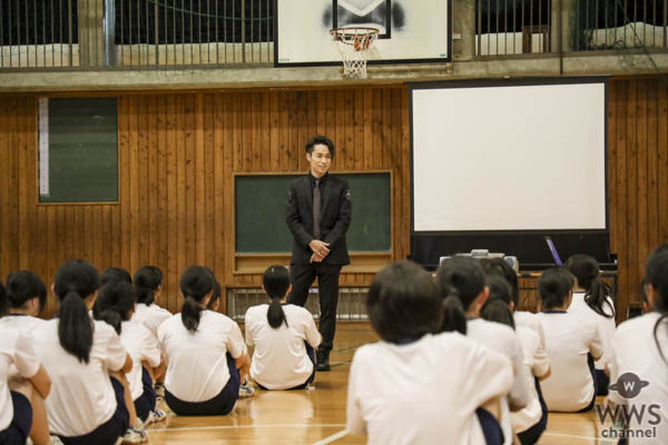 EXILE TETSUYAが長野県内の中学校へダンス授業を初視察！自身の修士論文をもとに「これを機に必ず形にしていきたい」