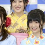 SUPER☆GiRLS・浅川梨奈「白石麻衣を超えたい」！エイベックス・グラビアブック発売記念会見に浴衣姿でPR！