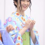 SUPER☆GiRLS・浅川梨奈「白石麻衣を超えたい」！エイベックス・グラビアブック発売記念会見に浴衣姿でPR！