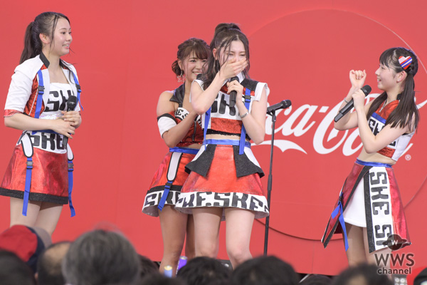 【ライブレポート】SKE48・北川綾巴の涙。チームSがノンストップで魅せた圧巻のダンスパフォーマンス！〈コカ・コーラ SUMMER STATION 音楽LIVE〉
