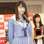 STU48・瀧野由美子、グラドルとの共演に「目のやり場に困るような魅力的な衣装も素敵」！AKB48・久保怜音と『OISOアイドルビーチ2018』記者発表会に登場！
