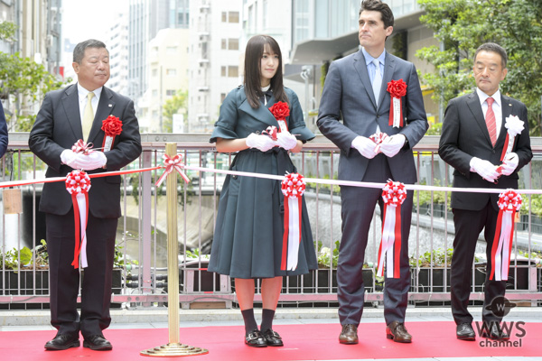 欅坂46・菅井友香、変わる渋谷に「衝撃を受けています」！「渋谷ストリーム」オープニングセレモニーでテープカット！！