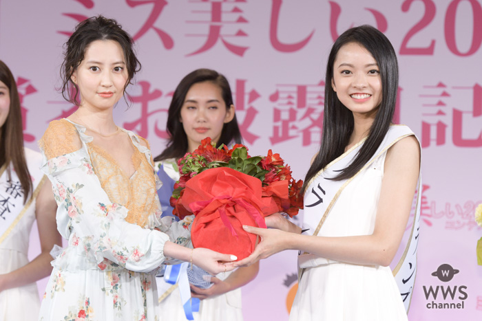 河北麻友子が激励！「第2回ミス美しい20代コンテスト」グランプリ・川瀬莉子、準グランプリ・遠藤菜摘らお披露目