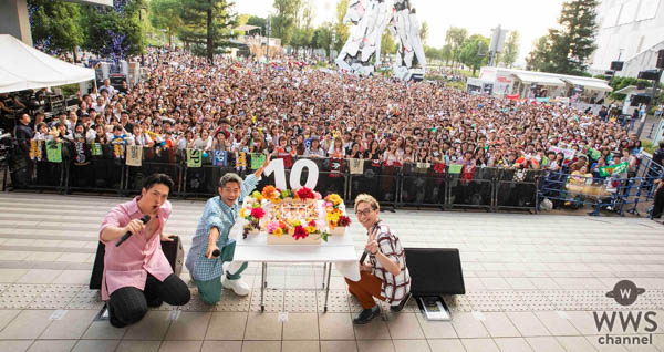 Sonar Pocket、メジャーデビュー10周年を祝い3000人のファンの前で熱唱！！