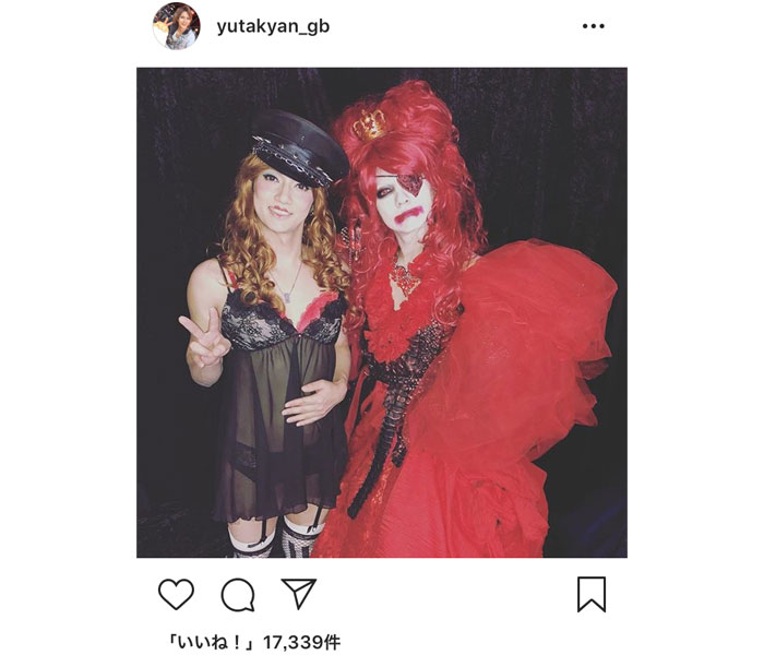 ゴールデンボンバー 喜矢武豊が Hydeハロウィンパーティー でhydeと下着姿でセクシーな2ショット公開 インパクト強すぎ 美しすぎます とファン絶賛 Wwsチャンネル