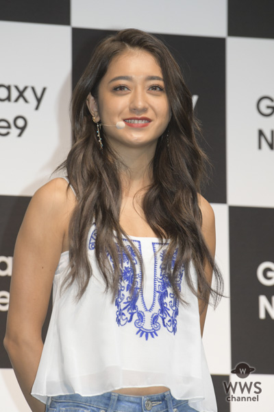 池田美優がセクシーな“腹チラ衣装”で「Galaxy Note9 発売記念イベント」に出席！