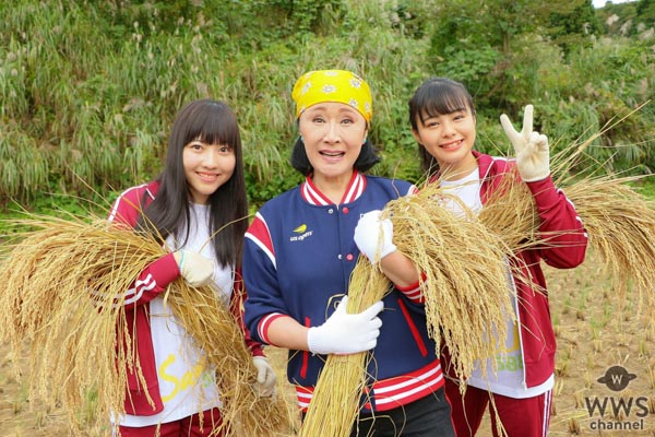 NGT48が新潟の大先輩・小林幸子の誘いを受け 「小林幸子田」で脱穀のお手伝い！！